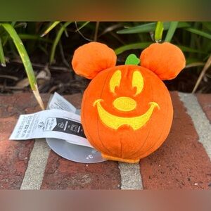 Disney Parks Create Headband Halloween Mickey Pumpkin Jack O’Lantern Plush NEW